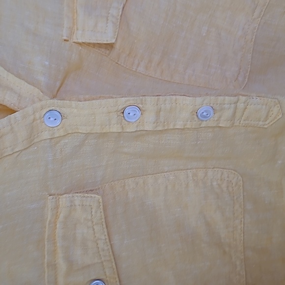 Talbots Yellow Linen Tunic 2X - Picture 3 of 5